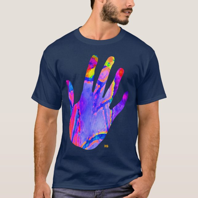 Main néon - Neon hand T-shirt (Framsida)