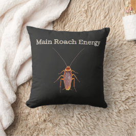 Main Roach Energy Throw Pillow The Unhinged Closet Kudde