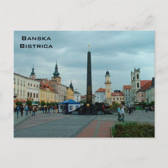 Main Square - Banska Bistrica Vykort (Framsida)