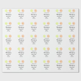 Main Squeeze citron citrus bröllopsdusch ange namn Presentpapper
