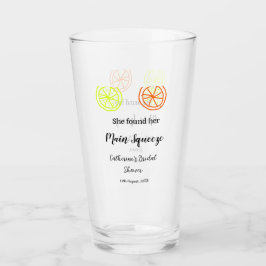 Main Squeeze citron citrus bröllopsfest skriv in n Glaskopp