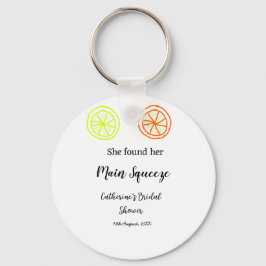 Main Squeeze citron citrus bröllopsfest skriv in n Nyckelring