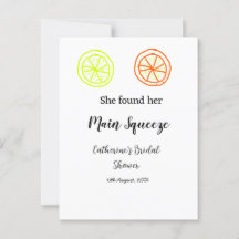 Main Squeeze citron citrus bröllopsfest skriv in n