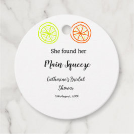 Main Squeeze citron citrus bröllopsfest tillägg na Gåvor Etiketter