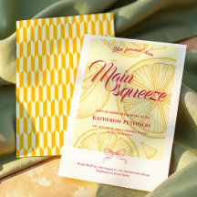 Main Squeeze Citrus Bröllopsdusch Citron Lysande