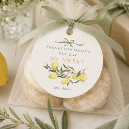 Main Squeeze Citrus Sage Bröllopsfest Gåvor Etiketter