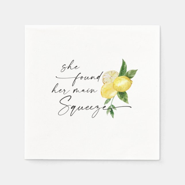 Main Squeeze Cocktail Napkin Pappersservett (Framsidan)