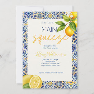 Main Squeeze Italy Tile Inbjudningskort för möhipp