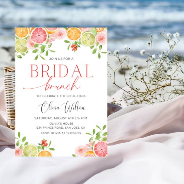 "Main Squeeze" Möhippa- Citrus Lemon Party Inbjudningar (Skapare uppladdad)