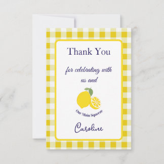 Main Squeeze Thank You Card Kids Birthday Tack Kort
