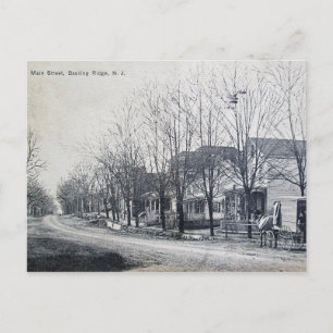 Main St, Bing Ridge, NJ-Vintage Vykort