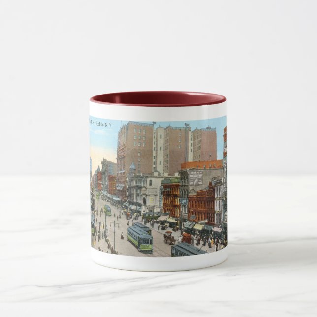 Main St., Buffalo 1913 Vintage Mugg (Center)