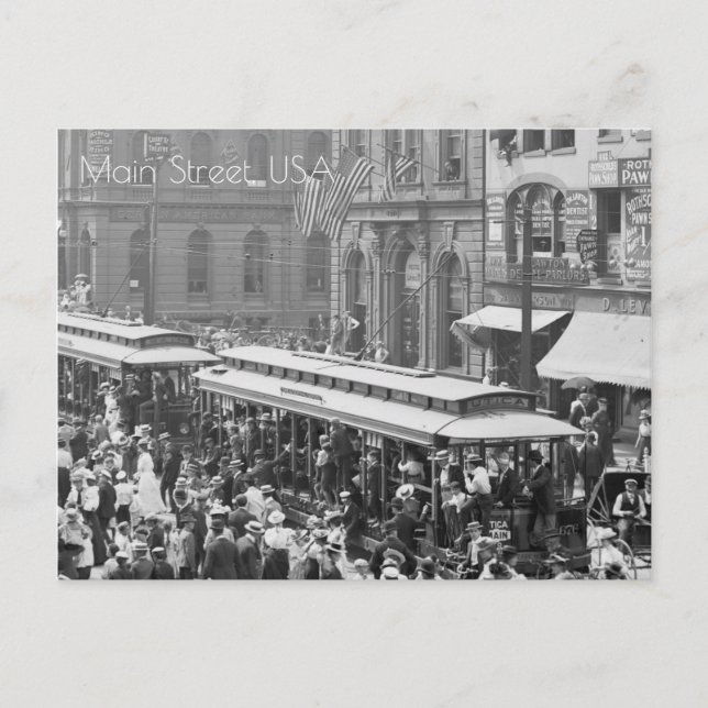 Main St., Buffalo, N.Y. Vykort (Framsida)