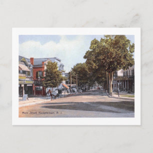 Main St., Hackettstown, NJ 1910 Vintage Vykort