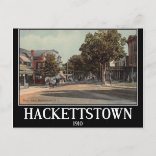 Main St. Hackettstown NJ Vintage Vykort