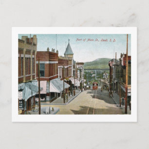 Main St., Lead, South Dakota Vintage Vykort