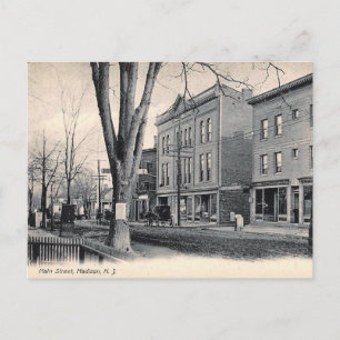 Main St, Madison, New jersey 1908 Vykort