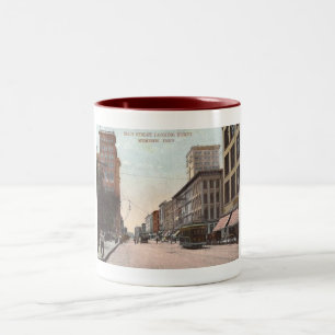 Main St., Memphis, Tennessee Vintage Stil Två-Tonad Mugg