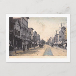 Main St., Port Chester, New York Vintage Vykort