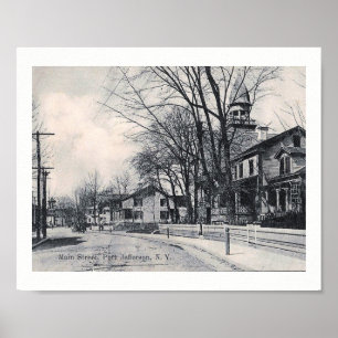Main St., Pt. Jefferson, New York Vintage Poster