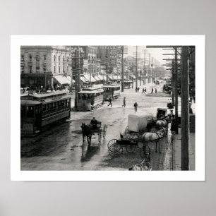 Main St., Salt Sjö City, Utah 1904 Poster