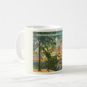 Main St, Saratoga Vår NY Vintage Stil Kaffemugg