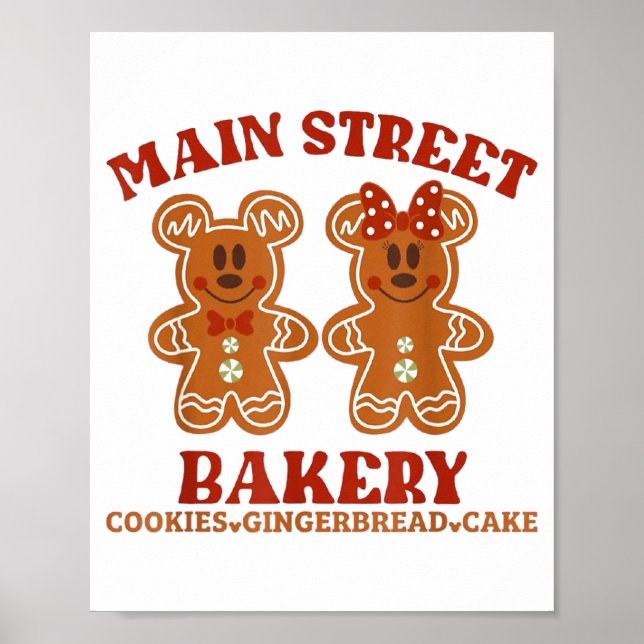 Main Street Bakery Cookies Gingerbread Cake Christ Poster (Framsidan)