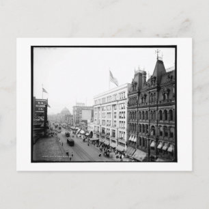 Main Street, Buffalo, New York Vintage Vykort