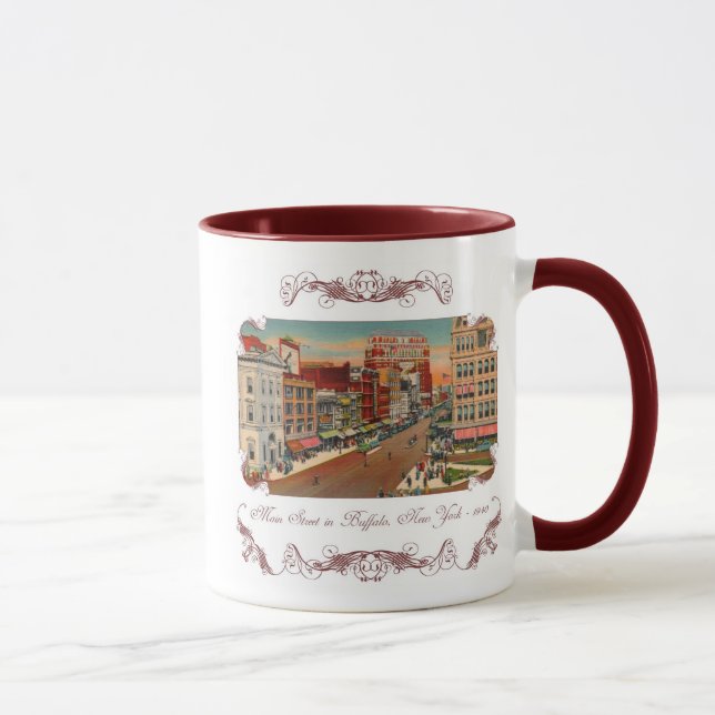 Main Street - Buffalo, NY Vintage Coffee Mugg (Höger)