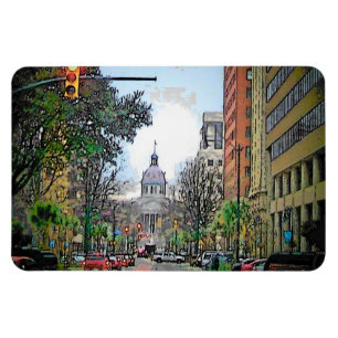 Main Street Columia SC Magnet