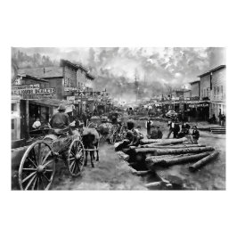 Main Street DEADWOOD 1876 Fototryck