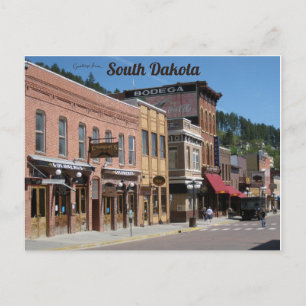 Main Street Deadwood South Dakota Vykort
