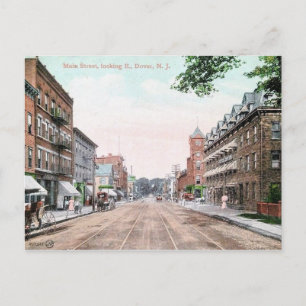 Main Street, Dover, New jersey 1911 Vintage Vykort