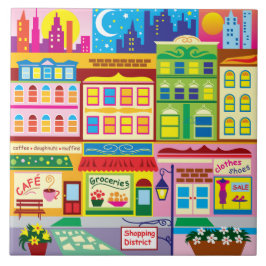 Main Street-färger Kakelplatta
