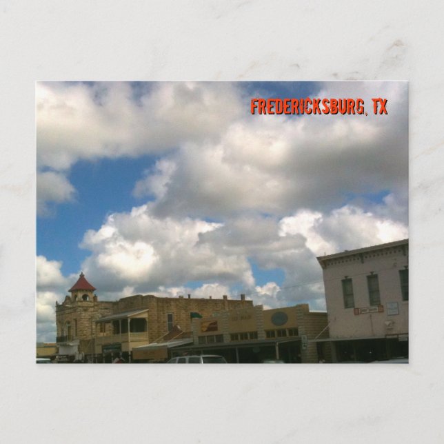 Main Street Fredericksburg Vykort (Framsida)