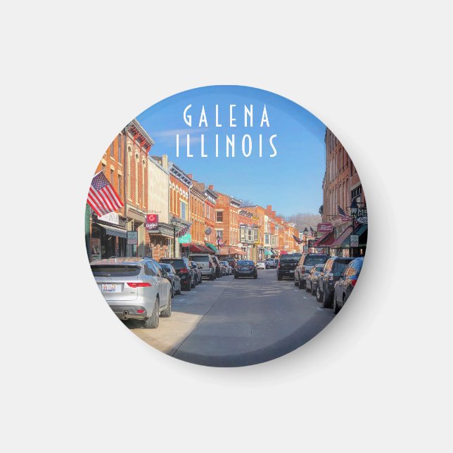 Main Street Galena Illinois Magnet (Framsidan)