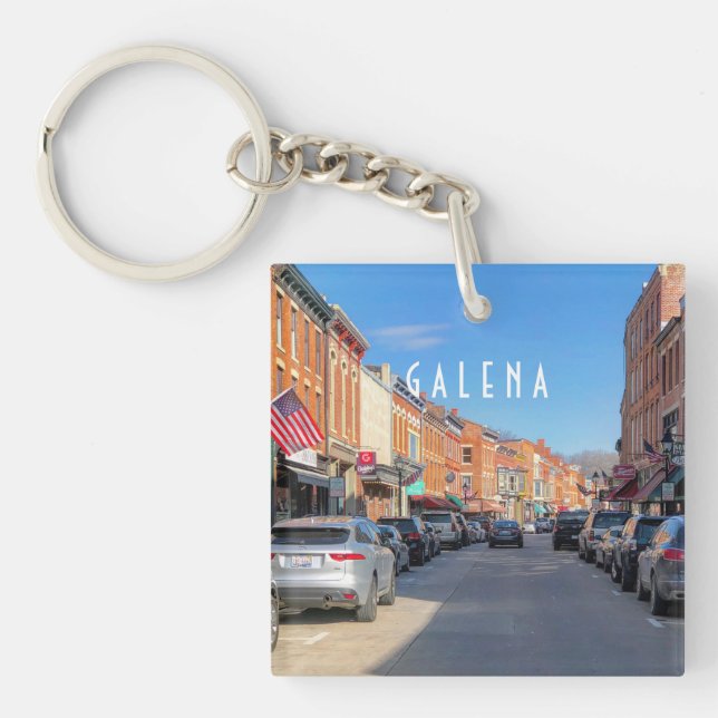 Main Street Galena Keychain (Framsidan)