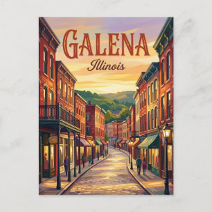 Main Street, Galena USA Vykort