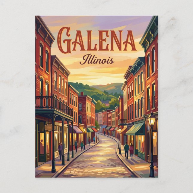 Main Street, Galena USA Vykort (Framsida)
