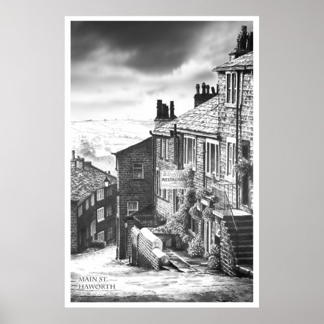 Main Street, Haworth Poster (Framsidan)