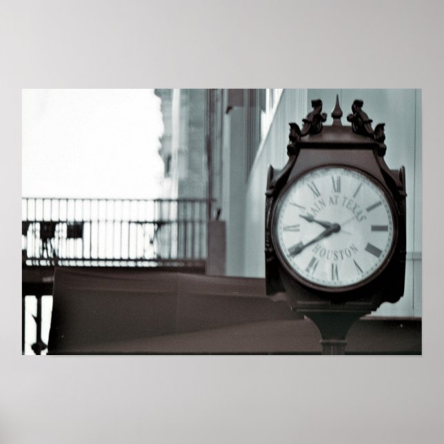 Main Street, Houston Clock Poster (Framsidan)