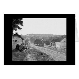 Main Street i Sharpsburg, MD 1862 Hälsningskort