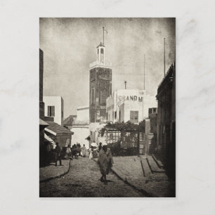 Main street in Tangier, Marocko, 1898 Vykort