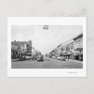 Main Street in Walla Walla, WA Photograph Vykort