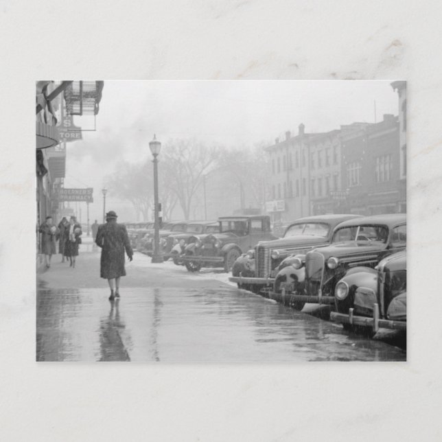 Main Street Iowa City, Iowa Vykort (Framsida)