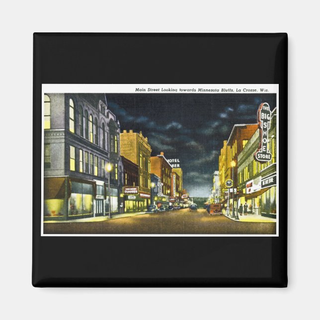 Main Street, La Crosse, Wisconsin Magnet (Framsidan)