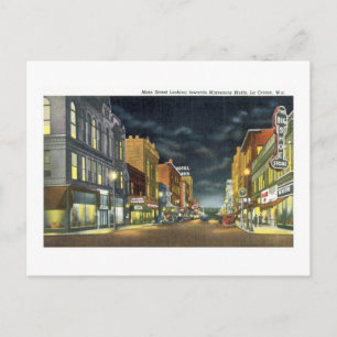 Main Street, La Crosse, Wisconsin Vykort