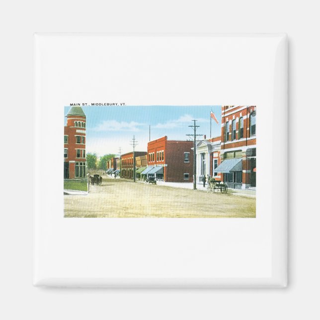 Main Street, Middlebury, Vermont Magnet (Framsidan)