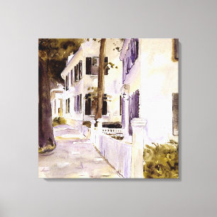 Main Street, Nantucket, berömd målning Canvastryck