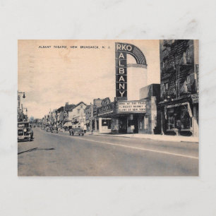 Main Street, New Brunswick, NJ Vintage Vykort